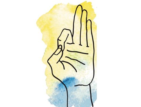 Gyan Mudra, Guru Gesture Mudra Illustration, Gyan Mudra, Yoga Mudras, Learn To Meditate, Meditation Mantras, Hand Gesture, Chakra Yoga, Power Yoga, Restorative Yoga