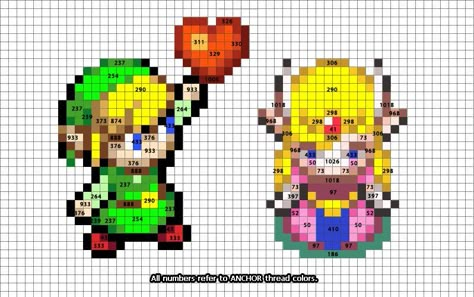 Legend of Zelda cross-stitch pattern Legend Of Zelda Cross Stitch, Zelda Cross Stitch, Zelda Pattern, Stitch Games, Geeky Cross Stitch, Geek Cross Stitch, Cross Stitch Pattern Maker, Nerd Crafts, Art Perle