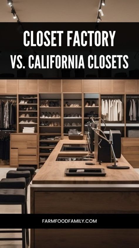 Closet Factory vs. California Closets: Who Builds A Better Custom Closet? 3 Closet Factory Closets, Closet Factory, No Closet Solutions, California Closets, Custom Closet, Custom Closets, Closet System, Tailored Design, Closet Space