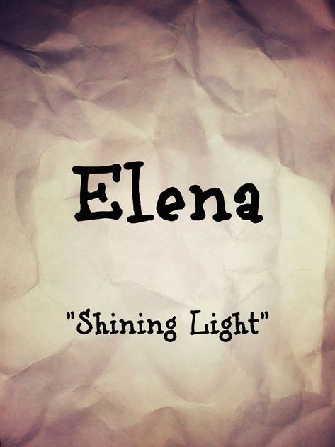 Name: Elena. Meaning: "Shining Light". Gender: Female. Name found in “Historical Names” by Elbie Atler. Credit to sarahs-history-place.blogspot.com. Elena Meaning, Elena Name, Historical Names, Dark Priestess, Gothic Writing, Witch Names, Ancient Israelites, Aesthetic Names, Shining Light