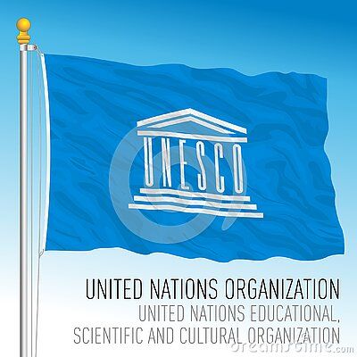 united-nations-unesco-united-nations-educational-scientific-cultural-organization-official-flag-vector-illustration United Nations Organization, Flag Signs, Flag Vector, Flags Of The World, United Nations, Facebook Sign Up, World Heritage, Vector Art, Government