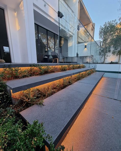 The LED Strip Lighting Range by Havit; an all-in-one solution for your lighting needs! ✨💡 Beautifully illuminating garden steps, installed and captured beautifully by @completeelectrical Explore the full LED Strip Lighting Range by Havit, link in bio! #outdoorlighting #LED #lighting Pool Lighting, Architectural Lighting Design, Pool Lights, Garden Steps, Concrete Steps, Architectural Lighting, Patio Lighting, Step Lighting, Aarhus