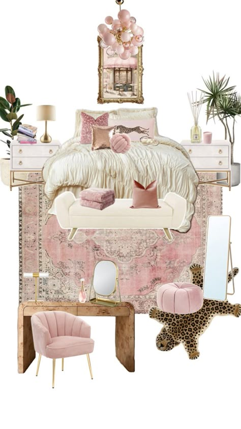 Luxury Dorm Room, Pink Dorm Rooms, Dorm Room Inspo, Dream Bedroom Inspiration, Room Inspired, Cute Rooms, Dorm Inspo, Room Redesign, Girly Room