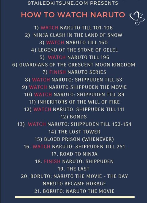 How To Watch Naruto In Order List, Naruto Order To Watch, Naruto Watch Order, How To Watch Naruto In Order, Naruto In Order, Naruto Watch, Watch Naruto Shippuden, Naruto Episodes, Naruto Show