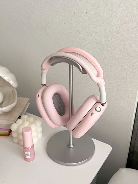 Airpods Max Headphones, Max Headphones, Pink Headphones, Open Back Headphones, Airpods Apple, Apple Headphone, Airpods Max, Headphone Stands, Pink Apple