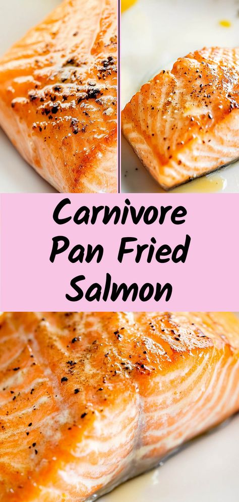 carnivore salmon Carnivore Salmon Recipe, Carnivore Diet For Beginners Recipes, Carnivore Diet Recipes Easy, Carnivor Recipes, Carnivore Meals, Frying Pan Recipes, Carnivore Keto, Meat Sweats, Carnivore Recipes