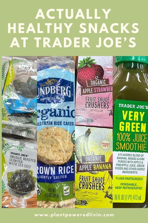 Trader Joe’s is well know as the ultimate snack destination. But what if you’re looking for wholesome grazing between meals? Good news…you can also choose actually healthy snacks at Trader Joe’s that are absolutely delicious, too! Check out these uberhealthy, guilt-free snacks, including oil-free, no added sugar, minimally processed, and low-sodium snack options. Second only to fresh fruit and veggies! No Seed Oil Snacks, Seed Oil Free Snacks, Healthy Snacks Trader Joes, Healthy Trader Joe’s Snacks, Red Dye Free Foods, Dye Free Snacks, No Sugar Snacks, Dye Free Foods, Low Sodium Snacks