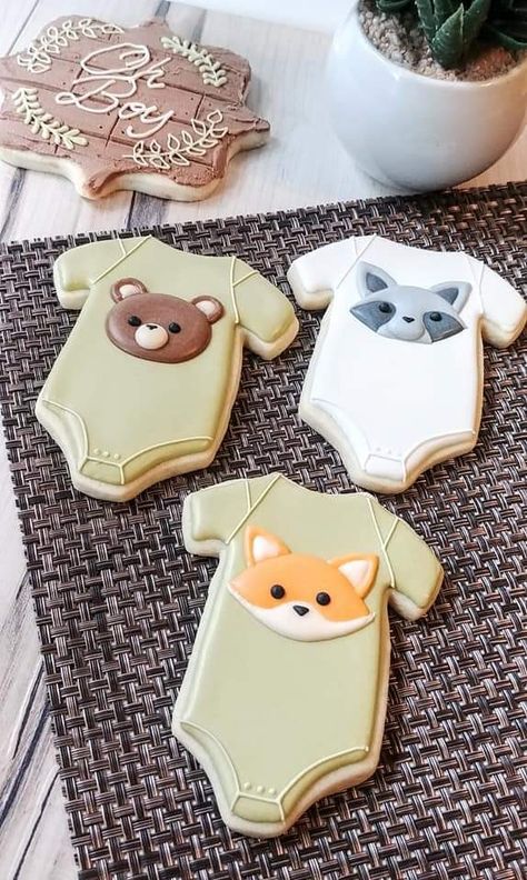 Woodland Royal Icing Cookies, Woodland Decorated Cookies, Woodlands Cookies, Woodland Sugar Cookies, Adventure Cookies, Woodland Baby Shower Cookies, Woodland Animal Cookies, Chocolate Chip Cookies Allrecipes, Forest Cookies