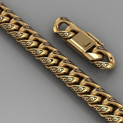 Man Gold Bracelet Design, Cuban Chain Men, Gold Chain Design, Miami Cuban Link, Modern Bracelets, Mens Gold Jewelry, Jewelry Bracelets Gold, Men Bracelet, Mens Gold Bracelets