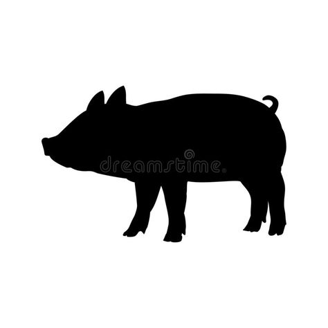 Deer Silhouette Printable, Farm Animal Silhouette, Pig Puppet, Cricket Logos, Amazon Animals, Pig Silhouette, Farm Logo Design, Silhouette Cameo Crafts, Farmhouse Paintings