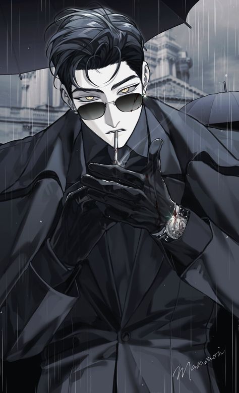 Rich Anime Characters, Mafia Man Drawing, Anime Mafia Man, Mafia Anime Boy, Mafia Pose Reference, Mafia Anime Men, Mafia Men Art, Mafia Manhwa, Mafia Character Design