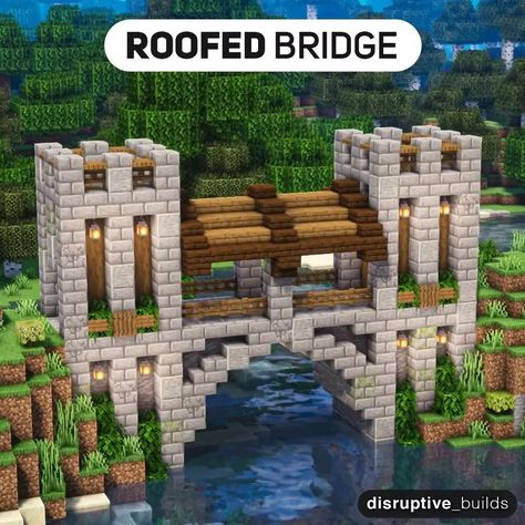 Minecraft Sea Wall, Minecraft Arch Design, Minecraft Curved Bridge, Minecraft Harbor, Minecraft Port, Bridge Ideas, Construction Minecraft, Case Minecraft, Rumah Minecraft Sederhana