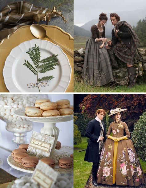 Tartans & Tartes: Dinner Party Decor Inspired by Outlander Outlander Bridal Shower Ideas, Outlander Party Decorations, Scottish Party Decorations, Outlander Party Ideas, Outlander Themed Party, Scottish Themed Party, Outlander Decor, Outlander Christmas, Outlander Party