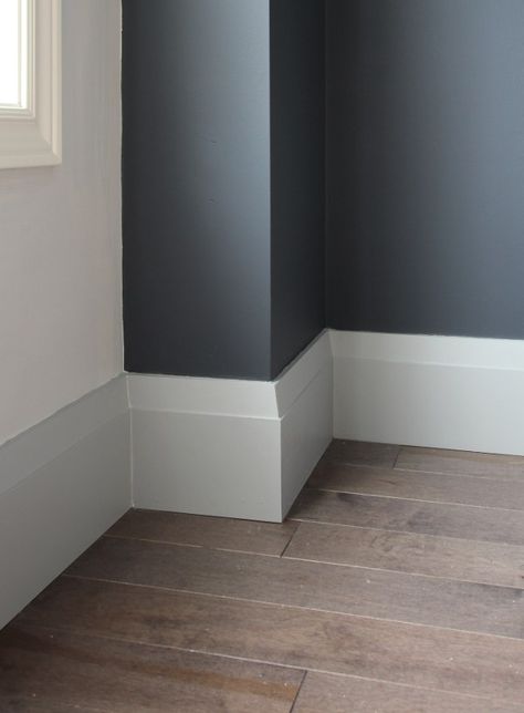 New Very Square Baseboards from Metrie | Main Floor Renovation | House by the Bay Design Square Baseboards, Flat Baseboards And Trim, Modern Farmhouse Baseboards, Baseboard Trim Ideas, Modern Baseboards And Trim, Baseboards And Trim Ideas, Farmhouse Baseboards, Farmhouse Molding, Trim Molding Ideas