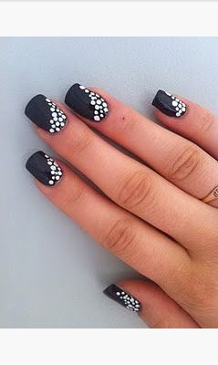 Cool Easy Nail Art Designs http://www.designsnext.com/?p=33253 with dotting tool or you can use a Bobby pin Black Website, Fantastic Nails, Black And White Nail, Polka Dot Nail Designs, Black And White Nail Art, Dot Nail Designs, Unghie Nail Art, Dot Nail Art, Easy Nails