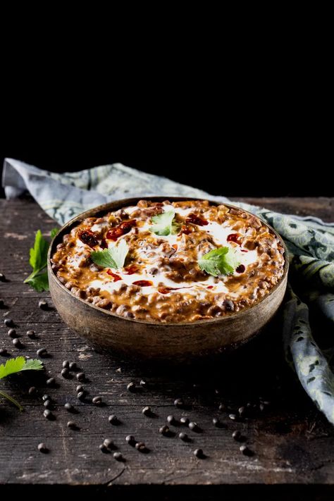 Dal Makhani – Instant Pot and Stovetop Methods - Indiaphile Indian Dal, Dal Makhani, Lentil Dal, Black Lentils, Vegetarian Dish, Lentil Curry, Garlic Paste, Creamy Sauce, Ghee