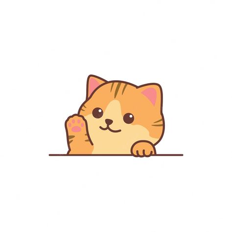 Cute Cars Drawing, Cat Illustration Aesthetic, Cute Pics Animated, Orange Cat Aesthetic Drawing, Orange Cat Drawing Cute, Orange Cat Wallpaper Cartoon, Cute Cat Illustration Kawaii, Cute Cats Illustration, Orange Cat Anime