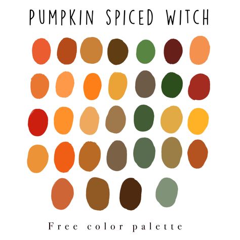 Pumpkin Spice Colour Palette, Pumpkin Color Scheme, Fall Color Wheel, Fun Fall Color Palette, Pumpkin Colour Palette, Muted Halloween Color Palette, Pumpkin Spice Color Palette, Pumpkin Pallet Ideas, Free Color Palettes