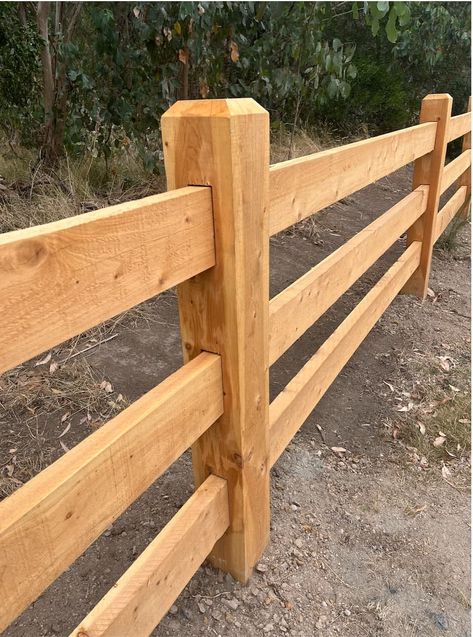 Small Wood Fence Front Yards, Post And 2 Rail Fence, Post Rail Fencing, Diy 3 Rail Wood Fence, Wood Farm Fence, Post And Rail Fencing, Post And Rail Farm Fence, Wooden Split Rail Fence, Cedar Split Rail Fence