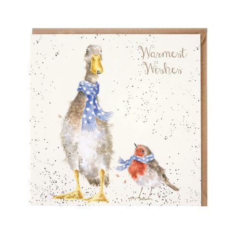 PRICES MAY VARY. WRENDALE DESIGN: This wonderful Christmas card features unique, festive artwork by award-winning UK artist, Hannah Dale. Hannah's charming and beautifully designed illustrations make for a truly special holiday greeting FOR YOU: Write your warm wishes on this adorable card featuring a watercolour print titled 'Christmas Scarves.’ Each card comes with a kraft envelope supplied in cello wrapping FEATURES: The inside of the card reads ''Merry Christmas,' leaving space to write your personal message. Luxuriously finished with gold foil detail, our 150mm by 150mm cards are a wonderful gift to have land in your intended’s letterbox HIGH QUALITY: Made in the UK and created from sustainably sourced board taken from responsibly managed forests. Our 350gsm finest-quality texture boa Christmas Scarves, Wrendale Designs, Christmas Scarf, Christmas Card Art, Merry Christmas Card Greetings, Merry Christmas Greetings, Watercolor Christmas Cards, Greeting Card Set, Christmas Drawing