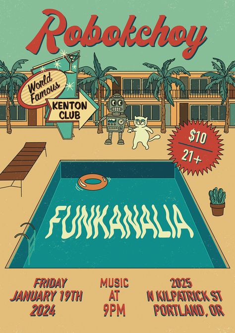 Retro poster, retro artwork, gig poster, concert poster, music poster, pool party, retro sign, vintage poster, vintage vibes, retro motel, illustrated poster, digital art Retro Theme Poster, Retro Night Poster, Vintage Event Poster, House Party Poster, Pool Poster Design, Pool Party Illustration, Pool Party Artwork, Pool Party Graphic Design, Abstract Poster Design