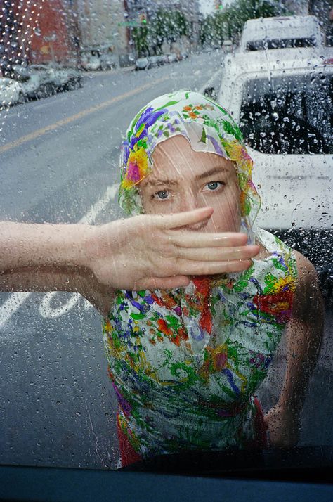 Rain Fashion Shoot, Cass Bird, Self Service Magazine, Raquel Zimmermann, Rain Fashion, Under The Rain, Fashion Photography Inspiration, Famous Photographers, Self Service