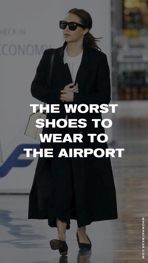 The worst shoes to wear to the airport Airport Outfit Heels, What To Wear To Cirque Du Soleil Show, Airport Shoes Women, Cirque Du Soleil Outfit What To Wear To, Chic Airport Outfit Classy, Classy Airport Outfit Chic Travel Style, Airport Shoes, Airport Outfit Classy, Classy Airport Outfit