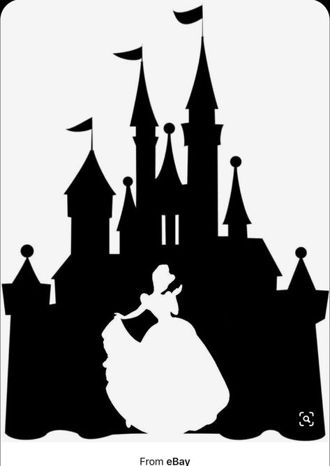 Cinderella Sleeping, Disney Silhouette Art, Autograph Book Disney, Silhouette Cameo 4, Disney Silhouette, Disney Silhouettes, Idee Cricut, Disney Wall, Custom Vinyl Decal