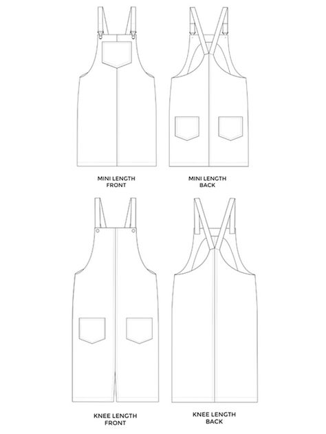 Cleo pinafore sewing pattern - Tilly and the Buttons Dungarees Dress, Pinafore Dress Pattern, Dungaree Dress, Tilly And The Buttons, Sew Ins, Beginner Sewing Projects Easy, Pinafore Dress, Dress Sewing Pattern, Sewing Projects For Beginners