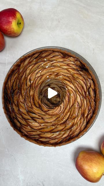 Emelia Jackson on Instagram: "A little apple Frangipane tart - another 4 apples gone from the pile! 

200g sugar
200g almond meal
200g softened unsalted butter
2 eggs
Cinnamon and vanilla - to taste (I did 2 tsp each ish) 
9 inch tart shell 
4 apples, thinly sliced

Bake at 180c for 50 minutes - glaze with a little honey (warmed in the microwave to make life easier)

The cinnamon in the Frangipane is a game changer and works so perfectly in this tart. Highly recommend 10/10 (if I do say so myself!)" Apple Frangipane Tart, Apple Frangipane, Healthy Tart, Frangipane Tart, Almond Meal, Tart Shells, Make Life Easier, Almond Recipes, 2 Eggs