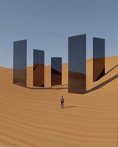 Monolith Art, White Desert, Yoann Bourgeois, Land Art, Surreal Art, Graphic Design Posters, Art Direction, Installation Art, Surrealism