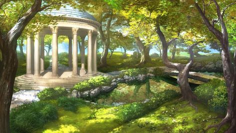 Royal Garden Fantasy Art, Gacha Background, Castle Background, Episode Interactive Backgrounds, Royal Garden, Big Garden, Green Screen Backgrounds, Fantasy Places, Animation Background