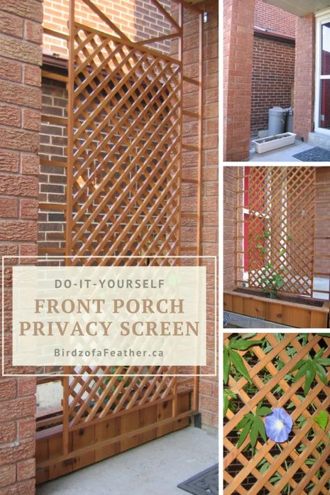 Front Porch Privacy Screen, Front Porch Privacy, Porch Privacy Screen, Porch Privacy, Porch Shades, Backyard Planters, Tattoos Celebrities, Animals Tattoos, Balcony Privacy Screen