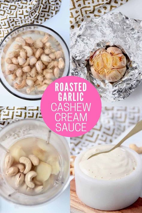 Gnocchi Cream Sauce, Basic Pasta Sauce, Garlic Pasta Sauce, Vegan Cashew Cheese, Cream Sauce For Chicken, Cashew Cream Sauce, Cauliflower Sauce, Cream Sauce Pasta, Cashew Sauce