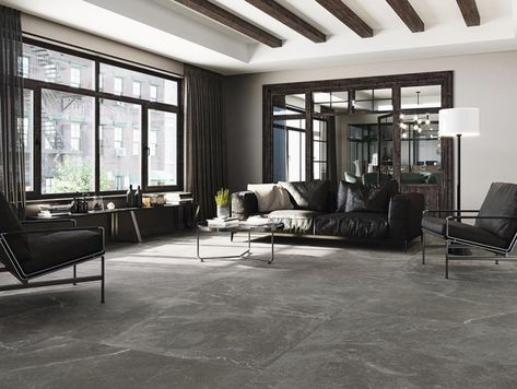 Trend Watch: Large Format Tiles - Tile Mountain Tile Mountain, Wall Tiles Living Room, Tiles Living Room, Exterior Tiles, Grey Floor Tiles, Living Room Tiles, Interior Design Advice, Tile Trends, Large Tile