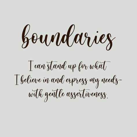 Use this affirmation when you are in need of healthy boundaries. It is possible to be assertive and kind. Vision Board Boundaries, Boundaries Vision Board, Assertive Affirmations, Assertiveness Quotes, Assertive Quotes, Boundaries Affirmations, Healthy Boundaries Quotes, Being Assertive, Be Assertive