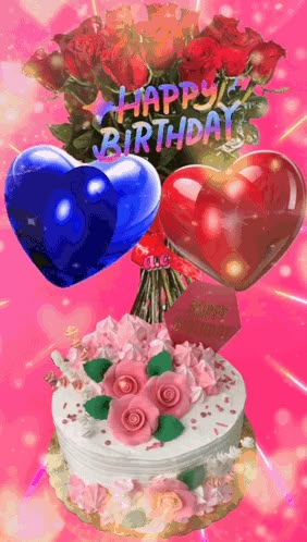 Gif Happy Birthday, Happy Birthday Gif Images, Special Happy Birthday Wishes, Happy Birthday Flower Cake, Happy Birthday Flowers Gif, Happy Birthday Gif, Birthday Wishes Gif, Birthday Cake Gif, Happy Birthday Flowers Wishes