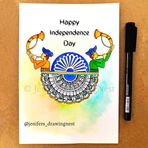 Republic Day Doodle Art, India Mandala Drawing, Mandala Art On Independence Day, Independent Day Mandala Art, Independence Day Theme Drawing, Republic Day Mandala Art, Republic Day Painting Ideas, Republic Day Sketch, Independent Day Drawing 15 August