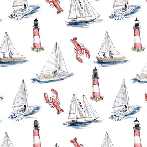 Cute watercolor illustration by Riley Sheehey @cestriley #art #sketch #drawing Riley Sheehey, Cottage Illustration, Coastal Wallpaper, Sailboat Print, Dorm Art, Art Collage Wall, Coastal Wall Art, New Project, Sailboats