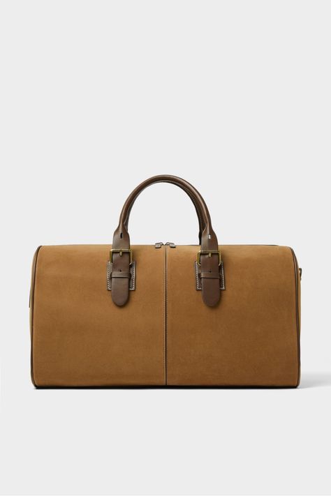 Men's Tote Bags & Holdalls | New Collection Online | ZARA United States White Plimsolls, Unique Leather Bag, Mens Tote Bag, Men's Totes, Bowling Bag, Leather Duffle, Bowling Bags, Duffel Bags, Zara Man