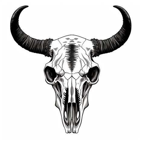 "Western Bull Skull" - Explore the rugged charm of the American West with a collection featuring iconic bull skulls, a symbol of strength and tradition. Traditional Tattoo Bull Skull, American Traditional Bull Tattoo, Western Skull Tattoo, Bull Skull Tattoo Design, Bull Skull Drawing, Bull Skull Art, Az Tattoo, Bull Skull Tattoo, Bull Symbol