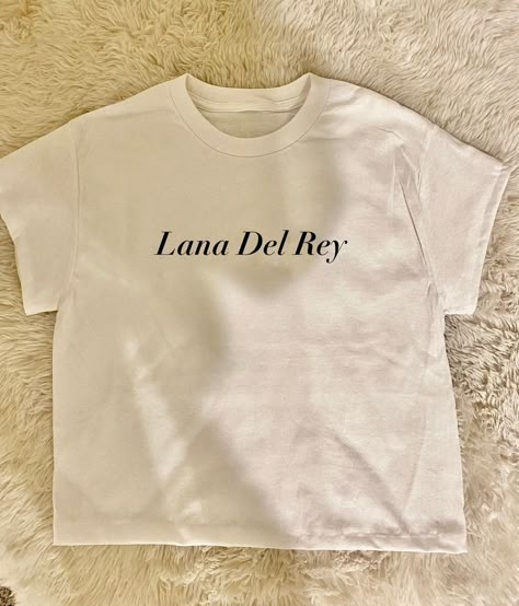 Lana Del Rey Merch Shirts, Lana Del Rey Tshirt, Lana Del Rey Merch, Famous Clothes, Lana Del Rey Shirt, Lana Del Re, Blue Banisters, Aesthetic Tshirt, Y2k Tshirt