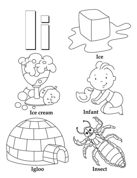 My A to Z Coloring Book Letter I coloring page Letter I Coloring Pages Free Printables, Letter I Printables Free, Letter H Activity For Preschoolers, Preschool Worksheets For Kids, I Worksheets Preschool, Letter I Activities For Preschool, Letter I Coloring Pages, I Coloring Pages, Letter I Words