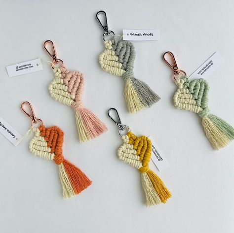 If you could only pick one, which one would it be? 🥰 #samraknots #handmade #handmadewithlove #handmadegifts #uk #hastings #makingahouseahome #sustainablehome #makerslife #simplehomestyle #myinspiredhome #shopsmallbusinesses #artistsupport #supportindependent #sustainablegifts #intentionalhome Macrame Heart, Cozy Boho, Heart Keychain, Handmade Macrame, Sustainable Gifts, Everyday Accessories, Boho Vibe, Earthy Tones, Handmade Natural