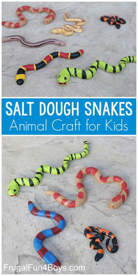 30+ Easy Outdoor Art Projects for Kids - HAPPY TODDLER PLAYTIME Outdoor Art Projects, Snake Craft, Boy Crafts, Snake Crafts, Summer Camp Ideas, Animal Craft, Homeschool Crafts, Fiesta Tropical, Camp Crafts