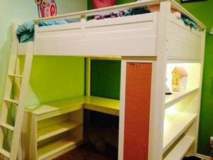 . Double Deck Bed Ideas, Double Deck Bed, Kid Bed, Loft Bunk Beds, Double Deck, Bed Ideas, Study Table, Bed Room, Kid Beds