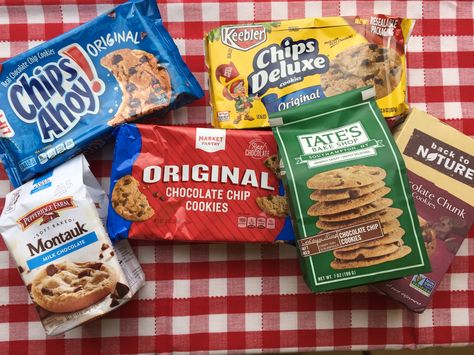 We tried six different brands to see which store-bought cookie is the best. How does your favorite cookie stack up? Store Bought Cookies, Cookies Brand, Costco Chocolate Chip Cookies Recipe, Chocolate Chip Cookies Box Packaging, Aldi Chocolate Chip Cookie Recipe, Great American Cookie Company, Trader Joe’s Chocolate Chip Cookies, Pepperidge Farm Cookies, Easy Delicious Cookies