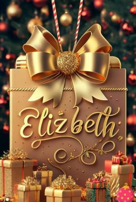 Elizabeth Name, Winnie The Pooh Gif, Happy Birthday Elizabeth, Good Morning Winter, 70th Birthday Cake, Alphabet Names, Birthday Name, Name Wallpaper, Happy Birthday Gifts