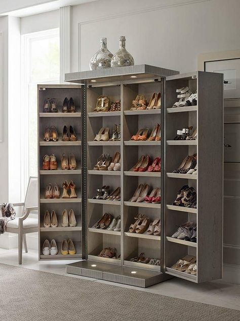 Shoe Storage Design, Diy Shoe Rack, Closet Shoe Storage, Regal Design, Bedroom Closet Design, Storage Furniture Bedroom, Dream Closets, Rack Design, Shoe Storage Cabinet