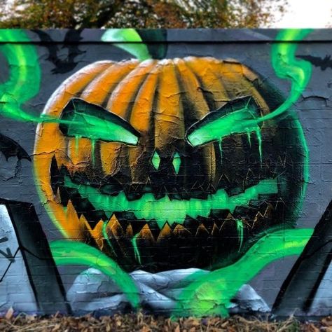 Halloween Graffiti Art, Halloween Graffiti, Company Party, Artwork Ideas, Graffiti Alphabet, Graffiti Cartoons, Graffiti Painting, Halloween Painting, Art Tattoos